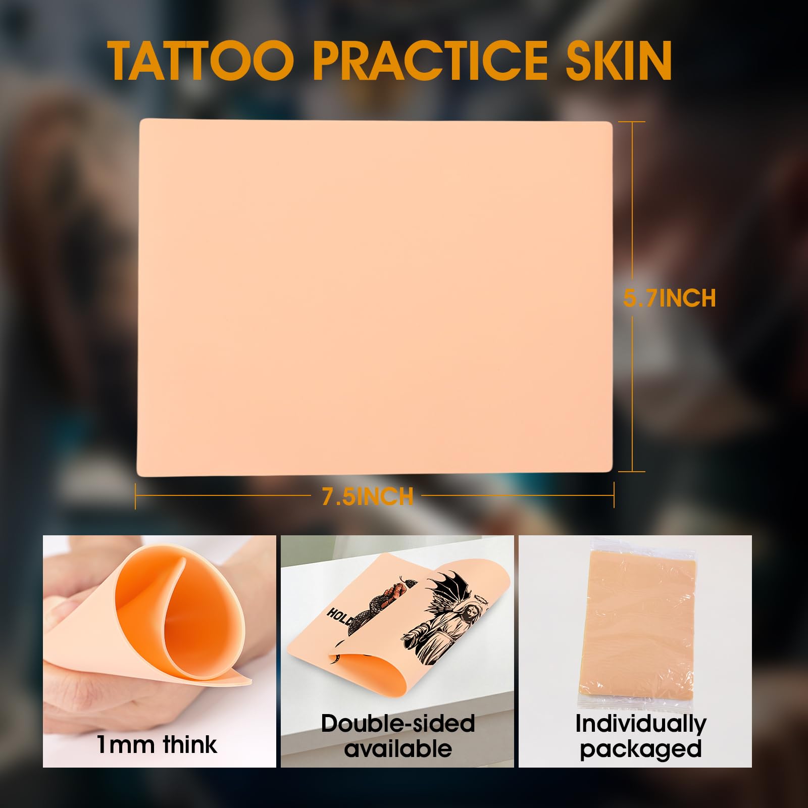 TUXIYA double-sided blank tattoo skin sheet for versatile training
