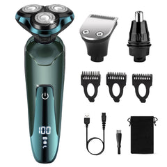 Tuyaguard electric razor close-up with 3D foils for a close, skin-friendly shave.