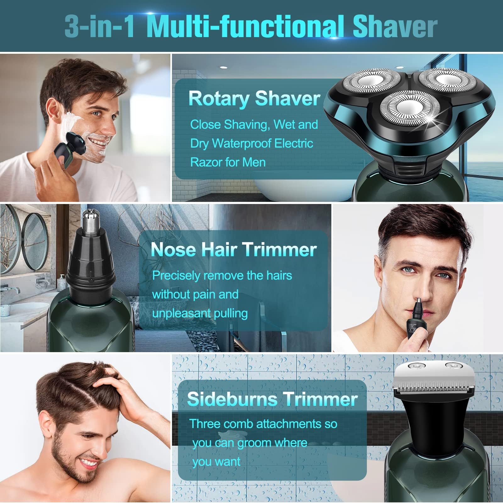 Tuyaguard razor shown for versatile wet and dry daily grooming.