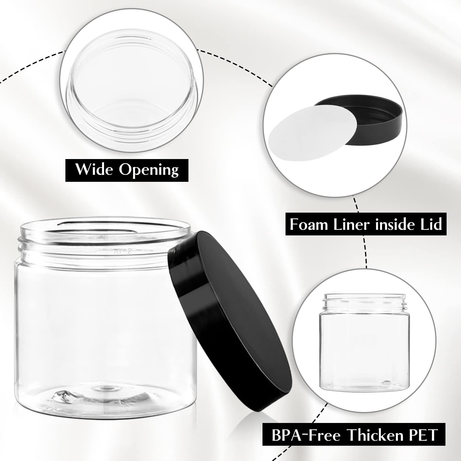 Tuzazo 4oz container with size reference showing 2.16-inch diameter.
