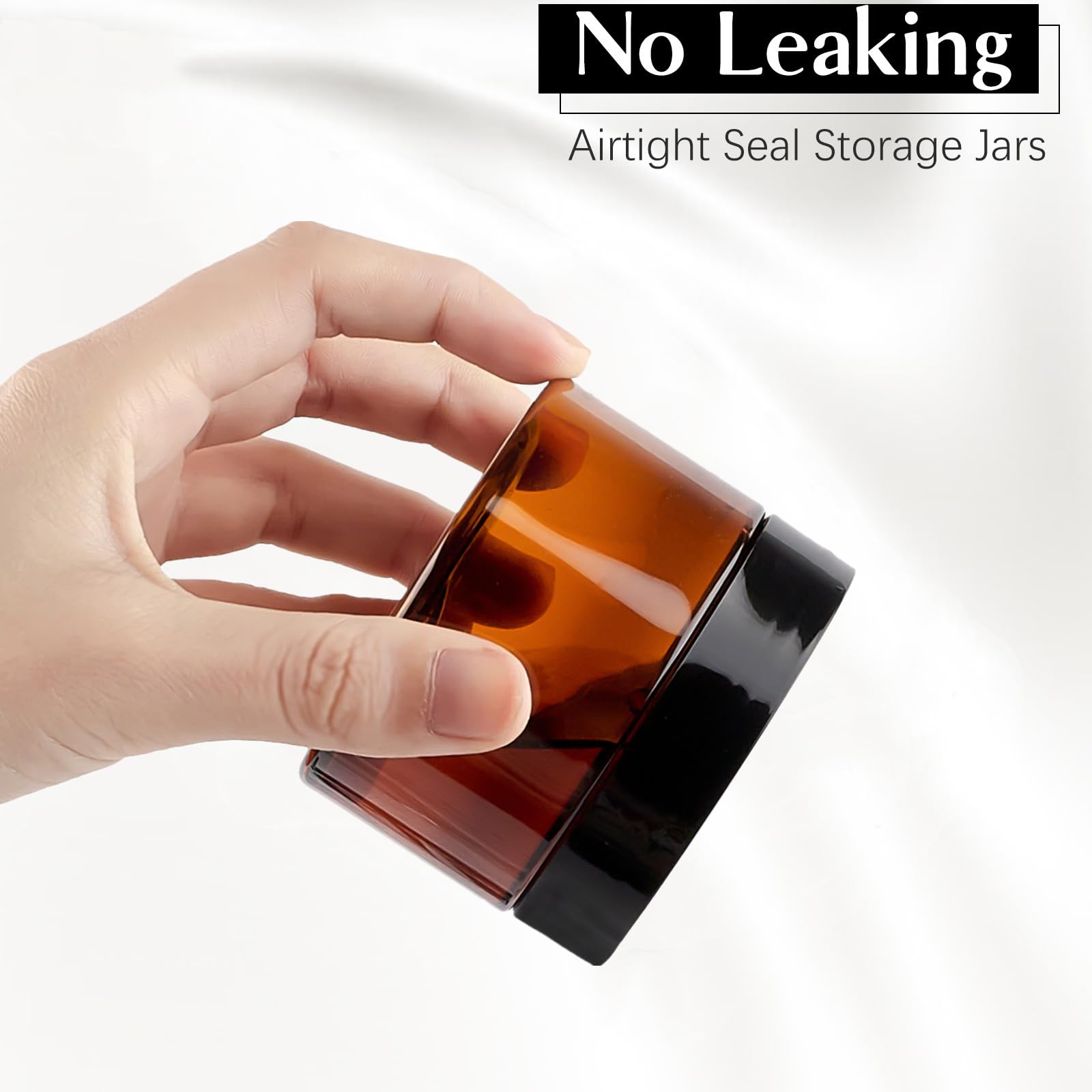 TUZAZO amber jar perfect for creams and lotions