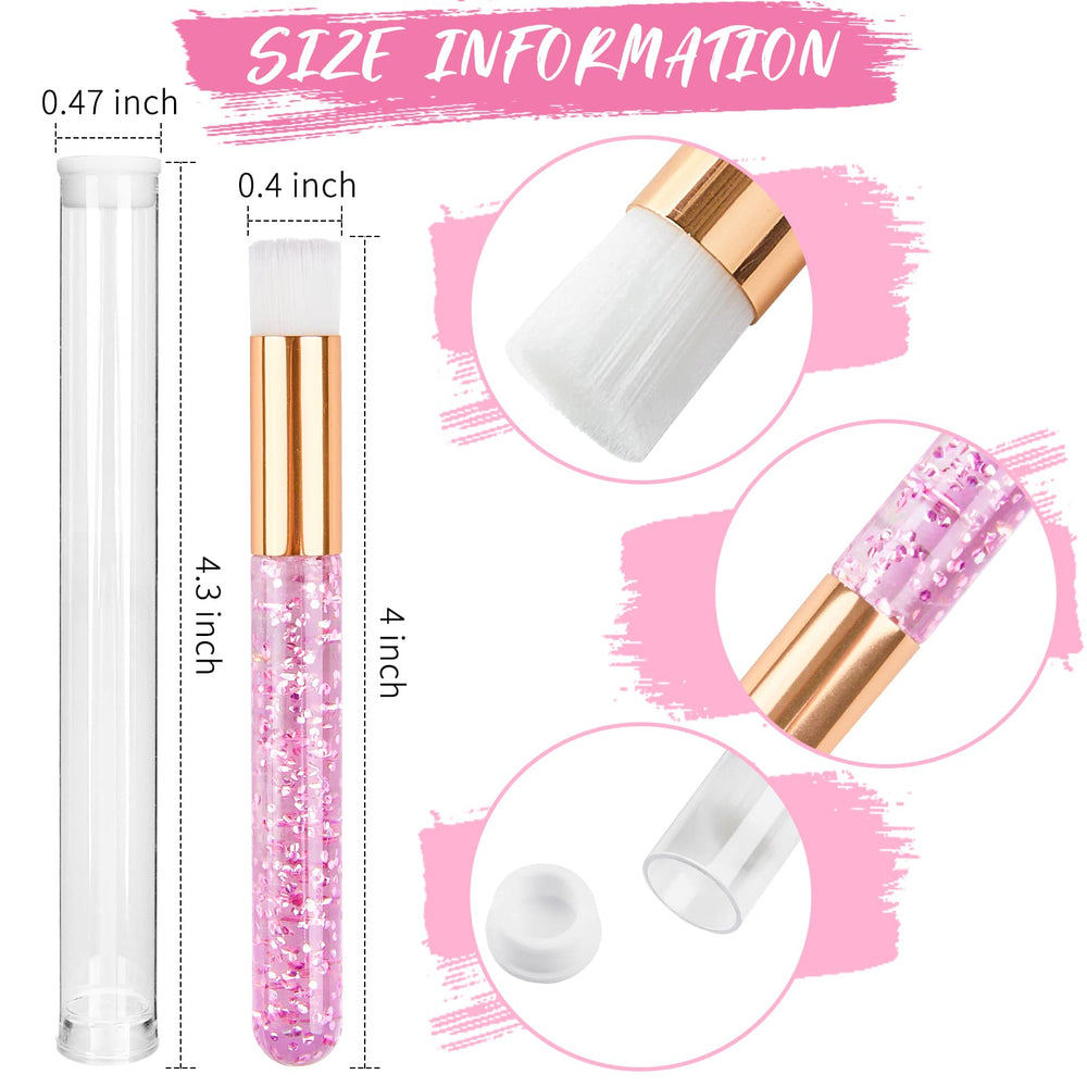 TUZAZO clear plastic dispensing tubes protect brushes during travel and storage