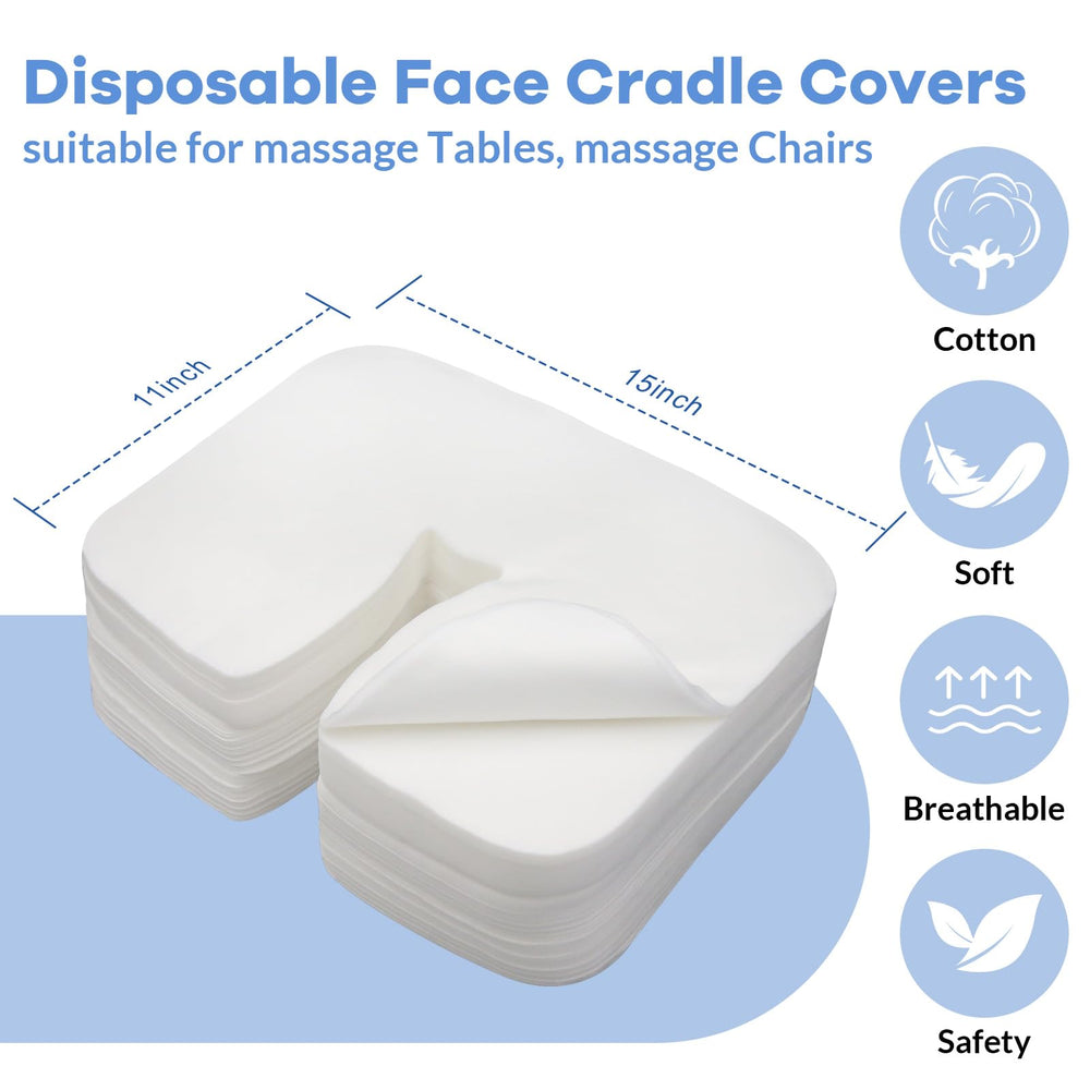 Tvvcalk face cradle cover soft touch offers luxurious comfort during massage sessions.