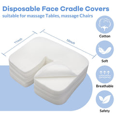 Tvvcalk face cradle cover soft touch offers luxurious comfort during massage sessions.