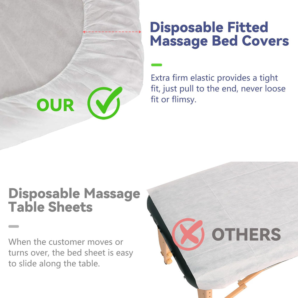 Tvvcalk disposable sheets airy and lightweight for quick changes.