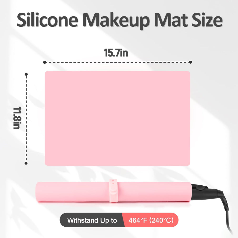 TWAKAP heat-resistant silicone mat ideal for curling irons and straighteners