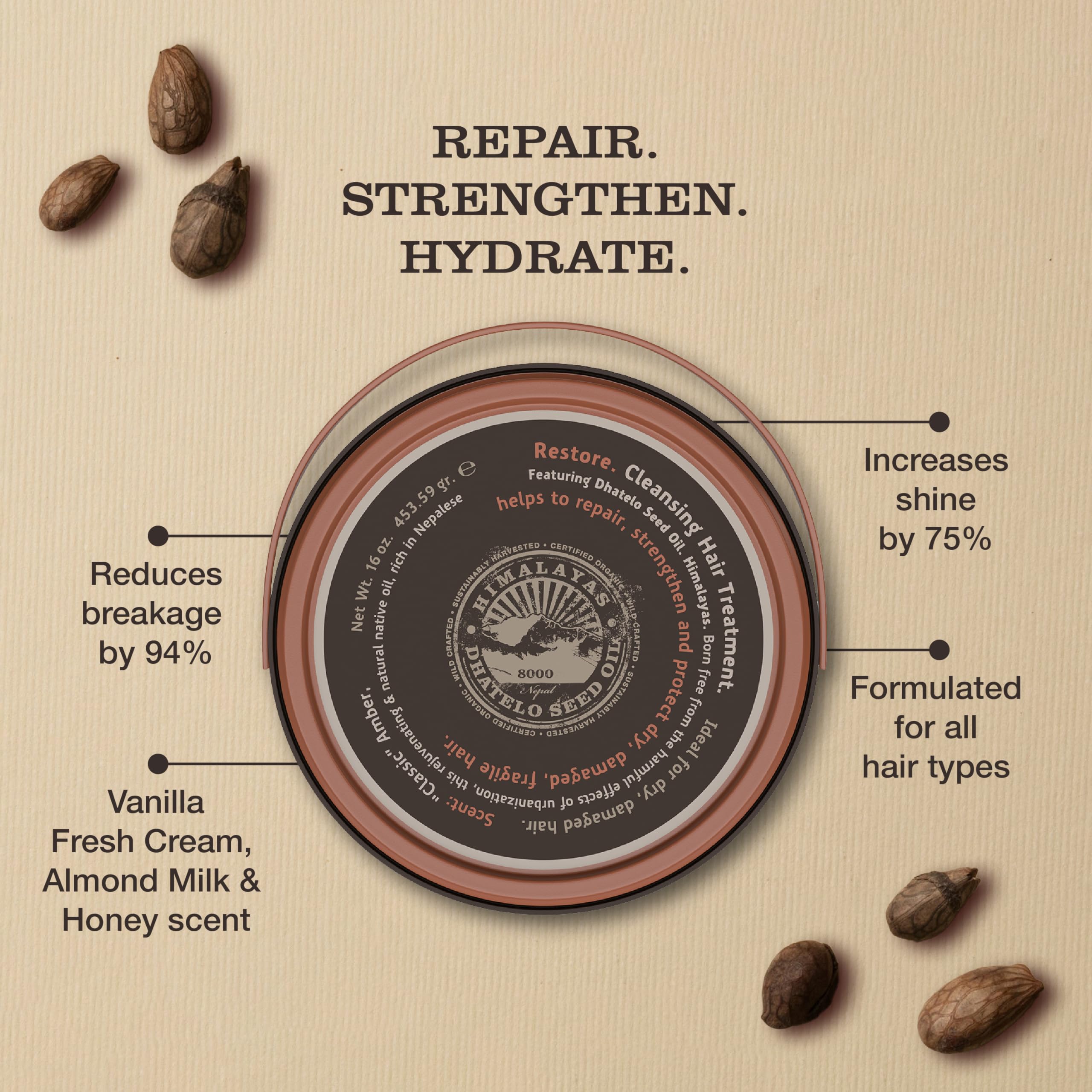 Tweak’d by Nature Restore dhatelo oil application shows deep conditioning touch
