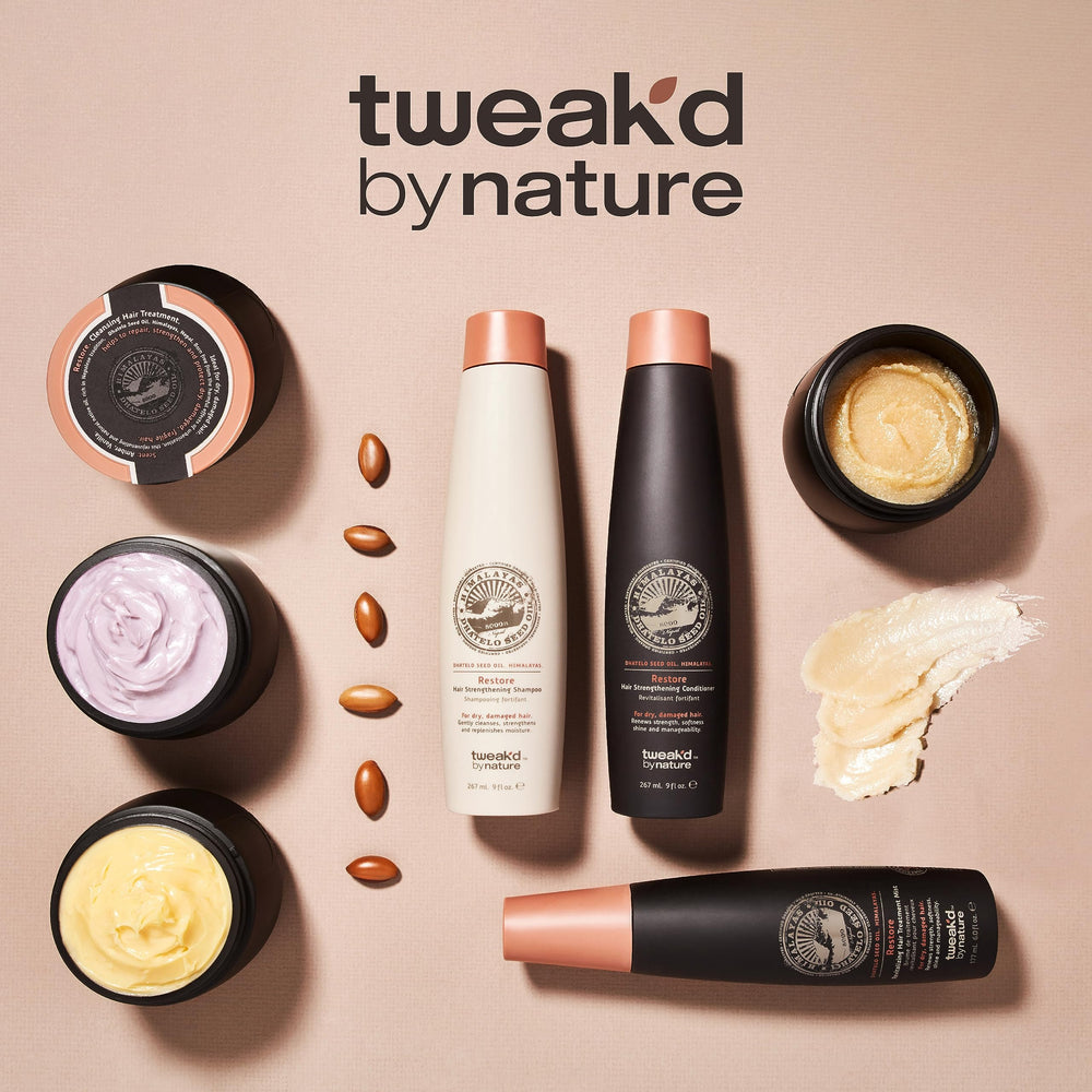 Tweak’d by Nature Restore scent profile Vanilla Fresh Cream, Almond Milk, and Honey