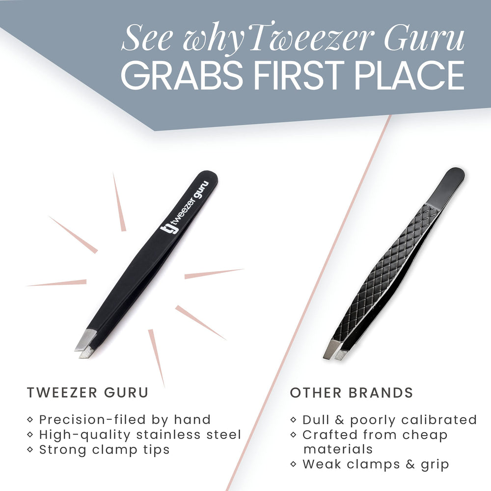TWEEZER GURU caso-protector mantiene las pinzas seguras.