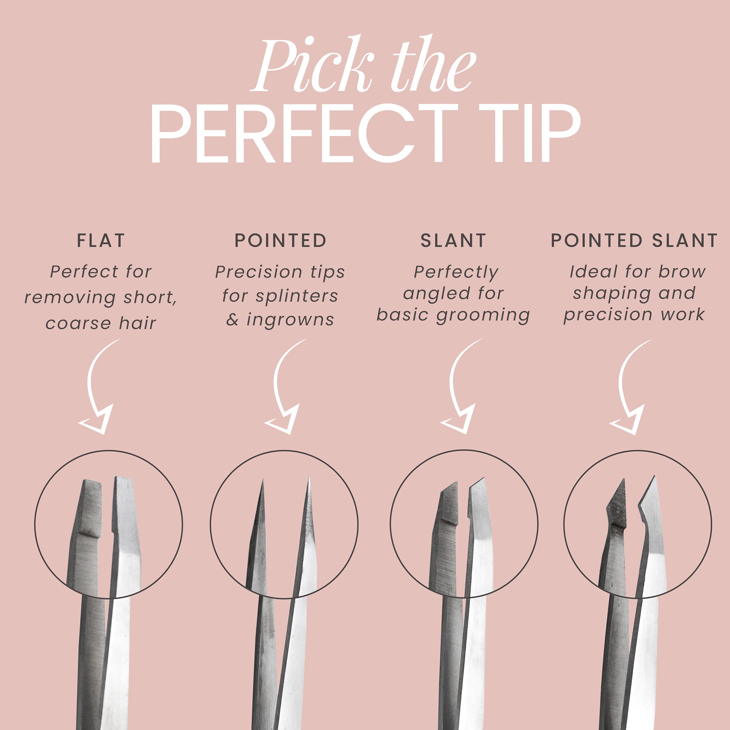 Tweezer Guru four-piece set in case ready for travel