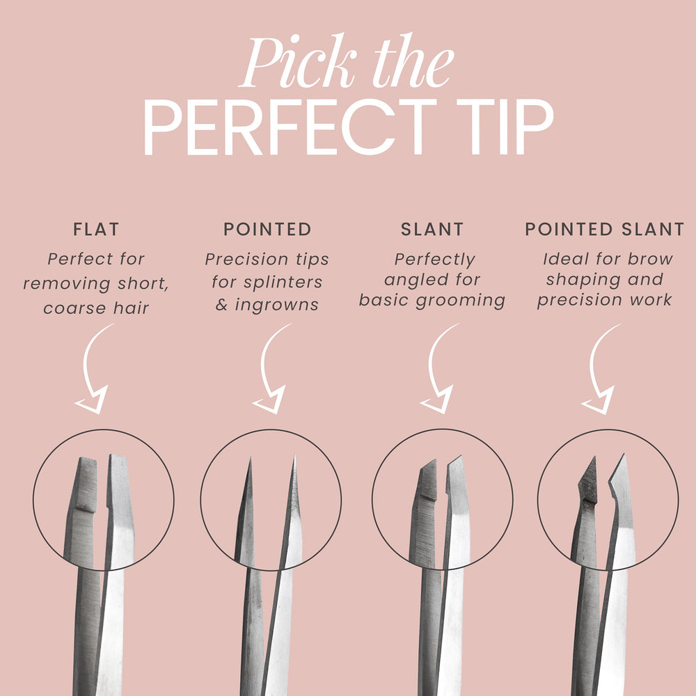 Tweezer Guru four-piece set in case ready for travel