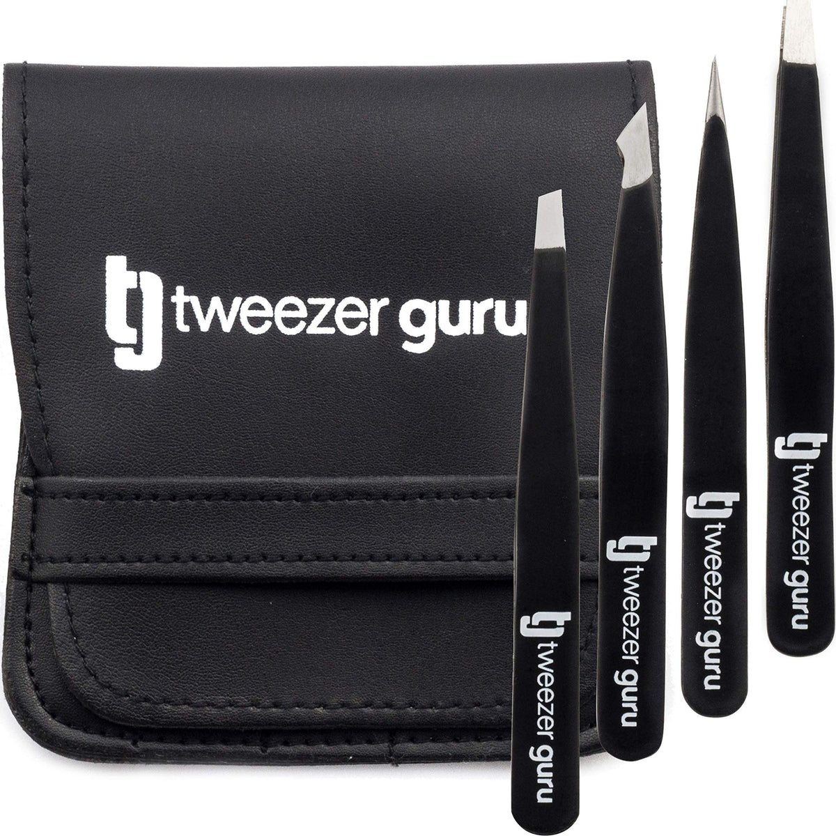 TWEEZER GURU pinzas-cejas-4-puntas para precisión y versatilidad.