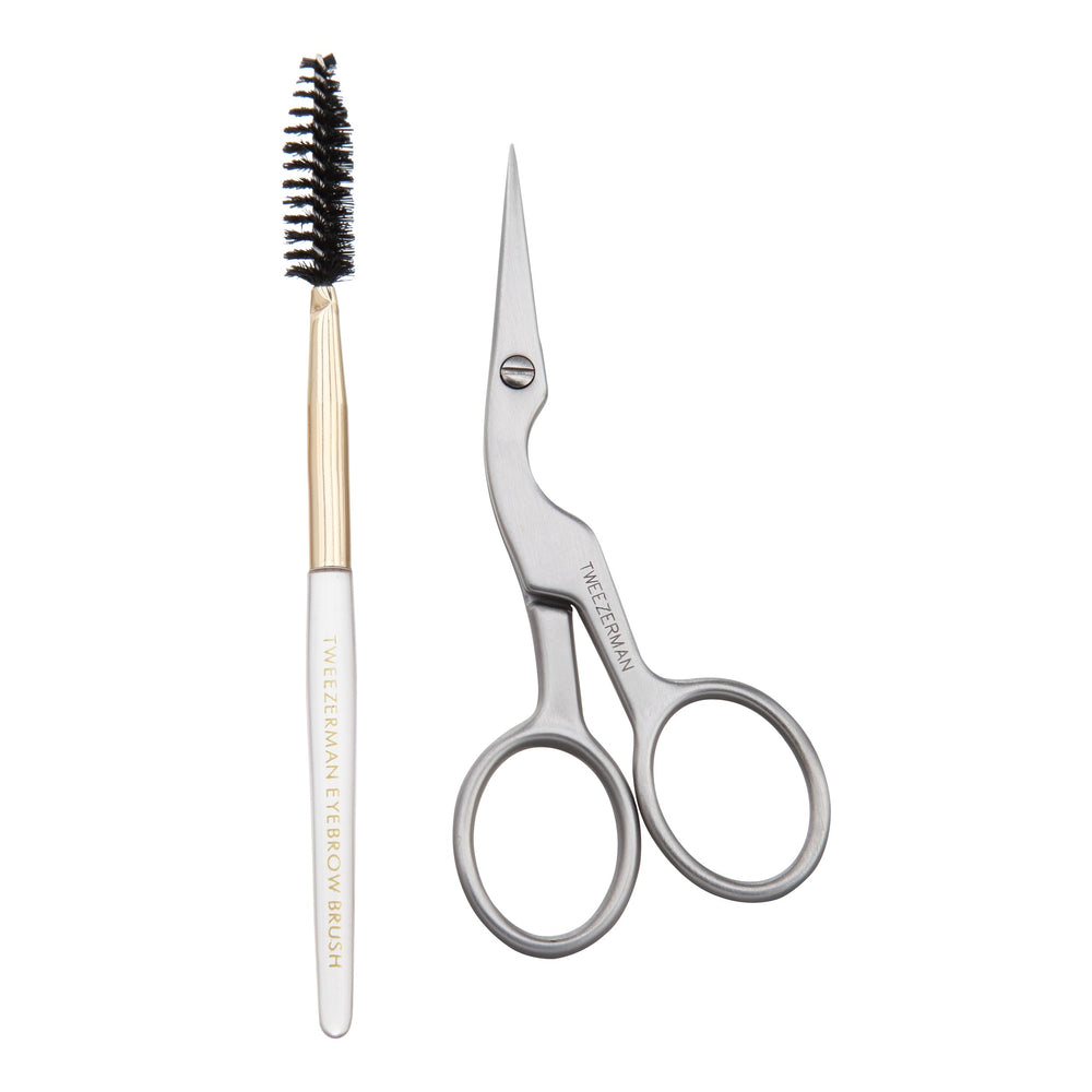 tweezerman brow shaping scissors italian stainless steel for precise trimming