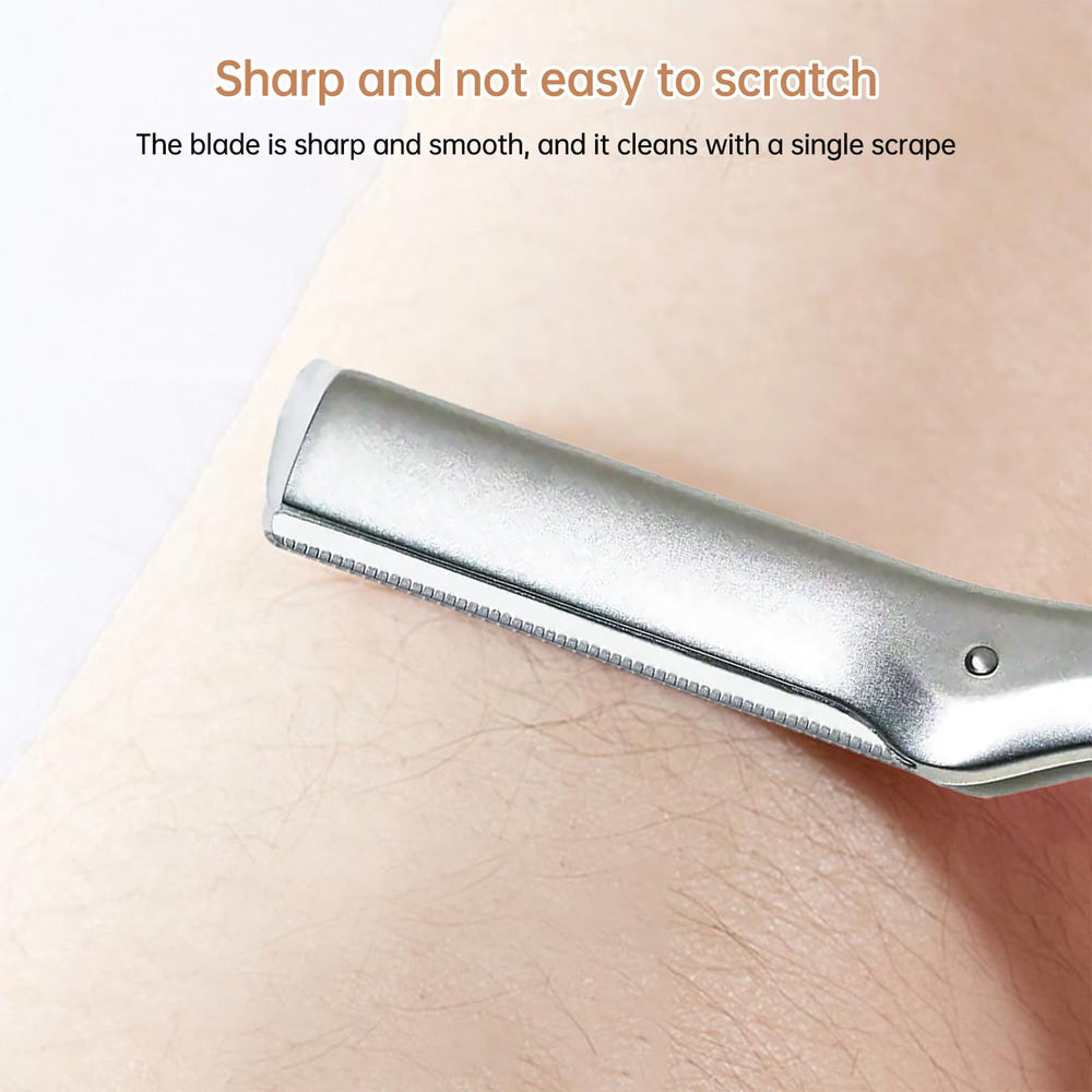 Tweezerman-compatible razor refills in-use during daily facial routine.
