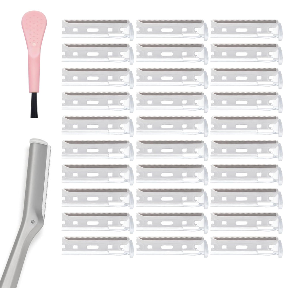 Tweezerman-compatible razor refills front view showing a 30-pack for extended grooming.