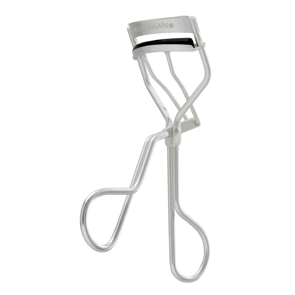 Tweezerman Curl 60 angle-curve captures every lash for round eyes.