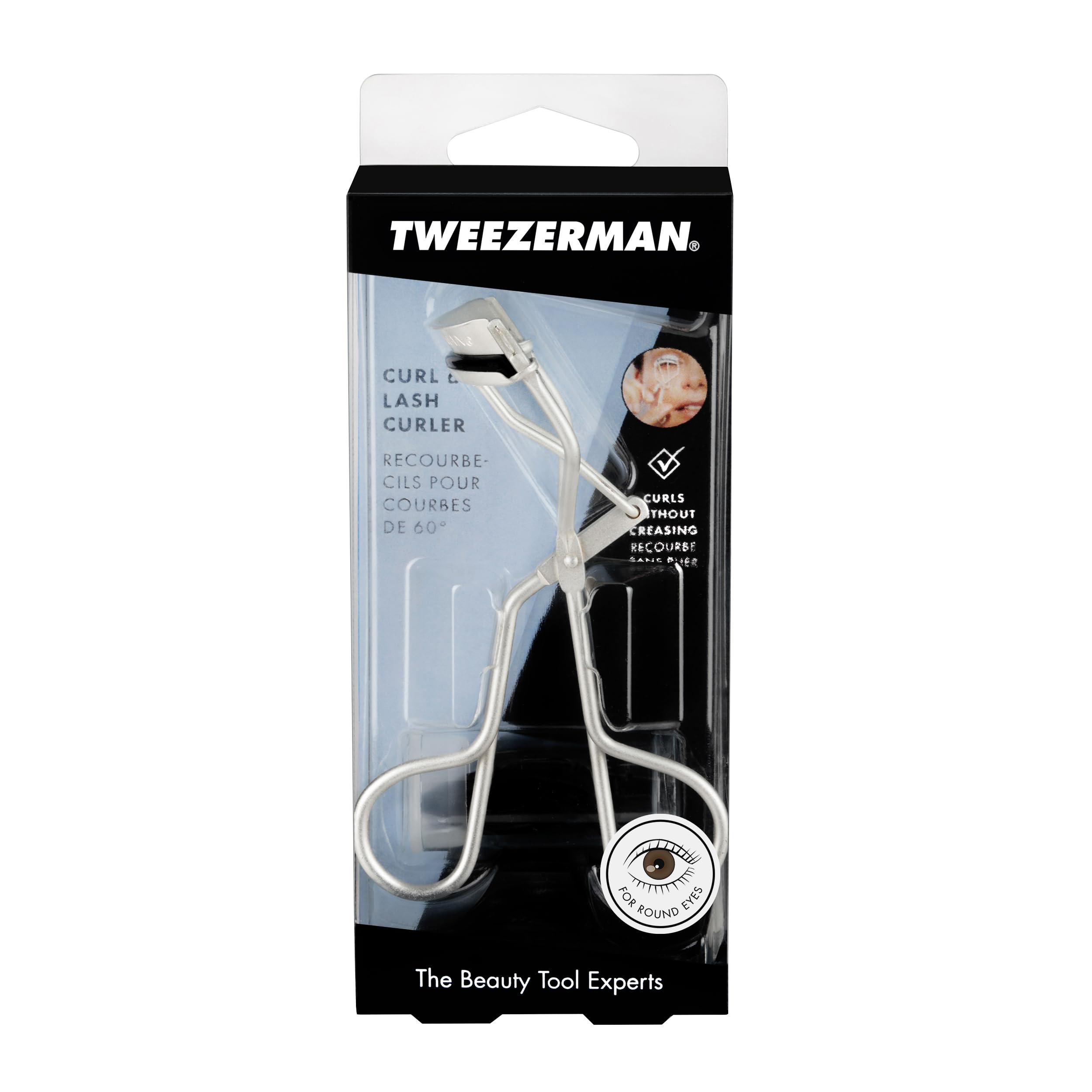 Tweezerman Curl 60 even-release provides smooth opening and closing.