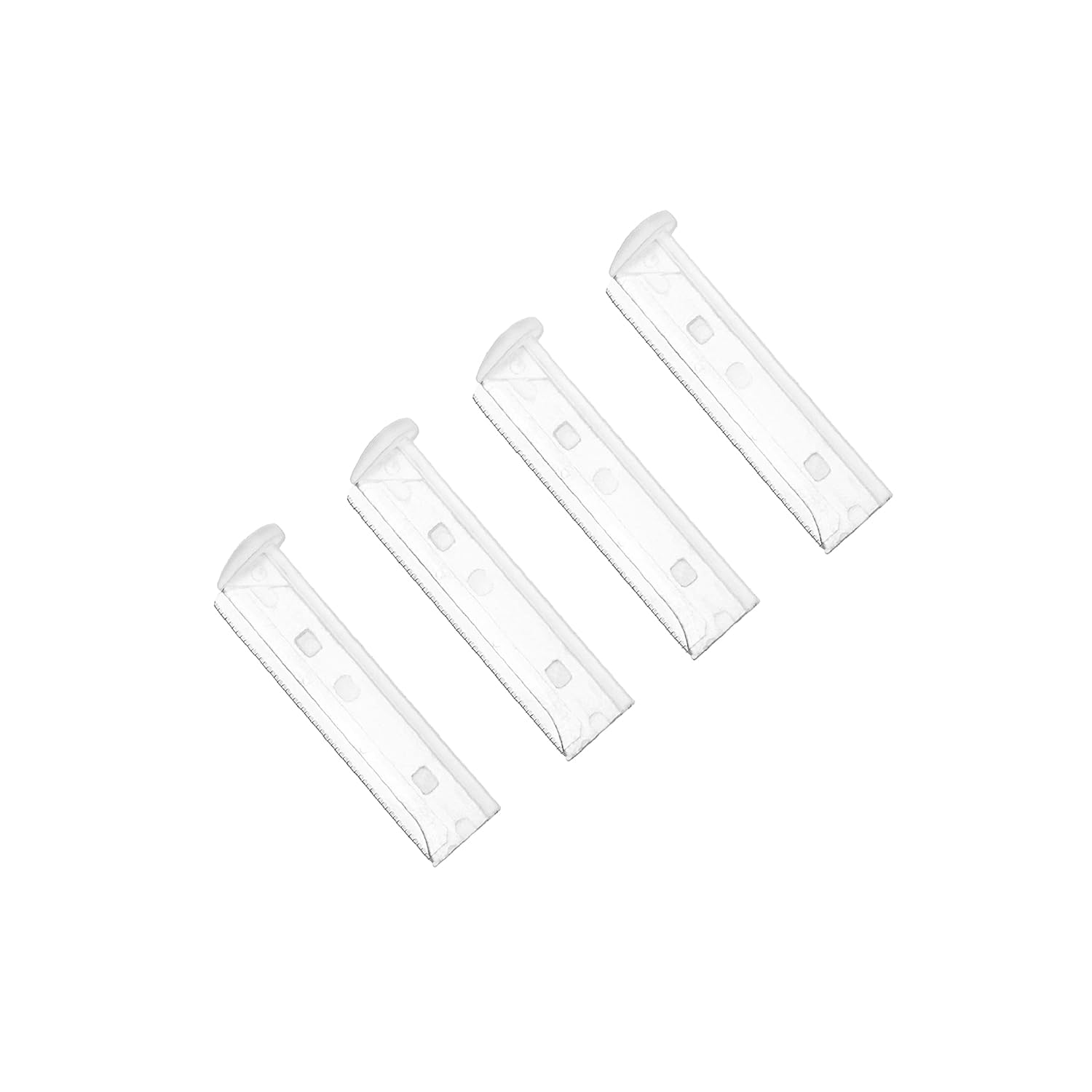 Tweezerman facial razor blades pack-4-count showing replacement blades for precise peach fuzz removal.