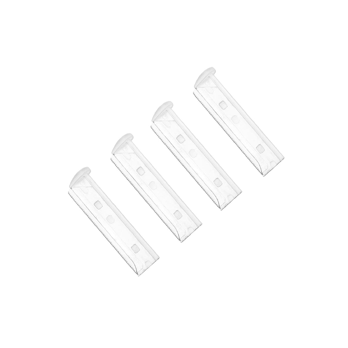 Tweezerman facial razor blades pack-4-count showing replacement blades for precise peach fuzz removal.
