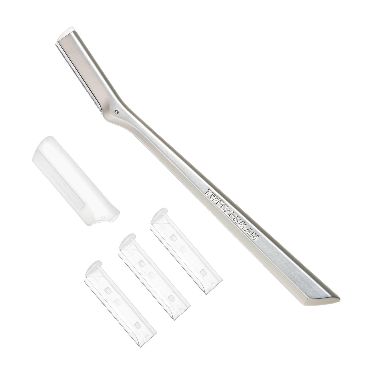 Tweezerman facial razor cap protects and stores safely.