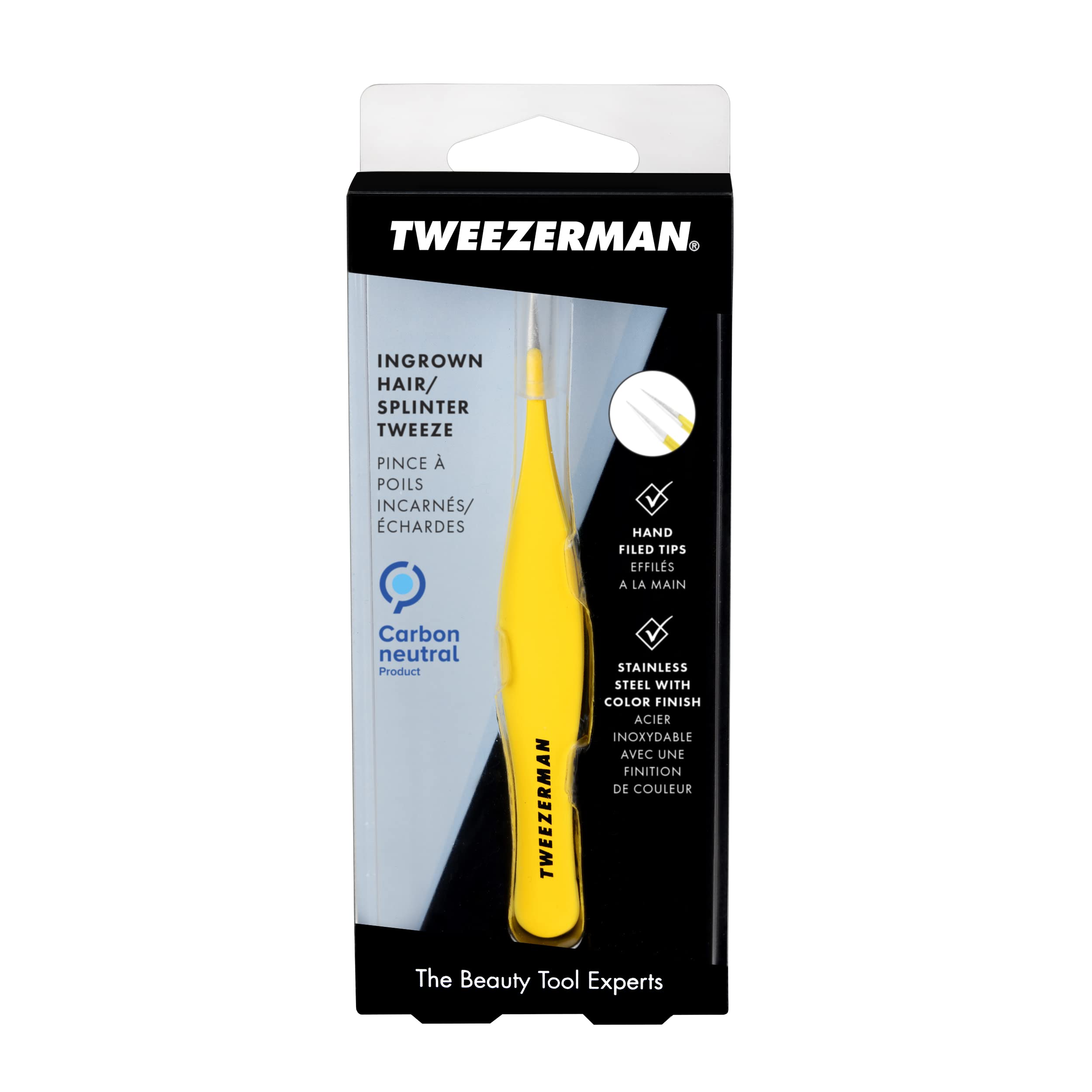 Tweezerman First Aid Splintertweeze easy-to-clean tips promote hygiene