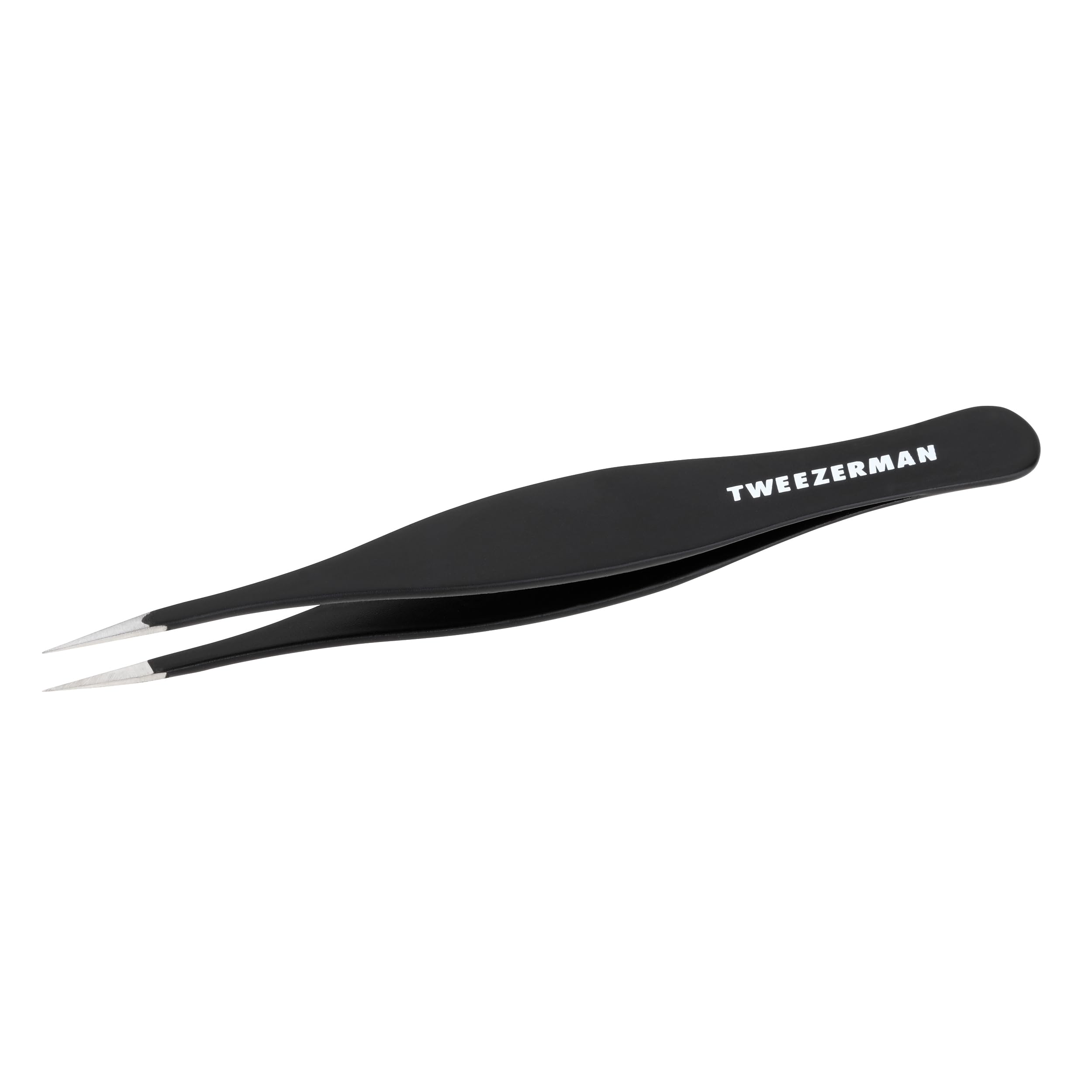 Tweezerman G.E.A.R. SplinterTweezer close-up tip enables ultra-precise removal.
