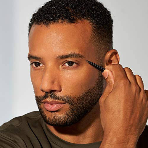 Tweezerman G.E.A.R. Slant Tweezer Midnight in action removing stray brow hair