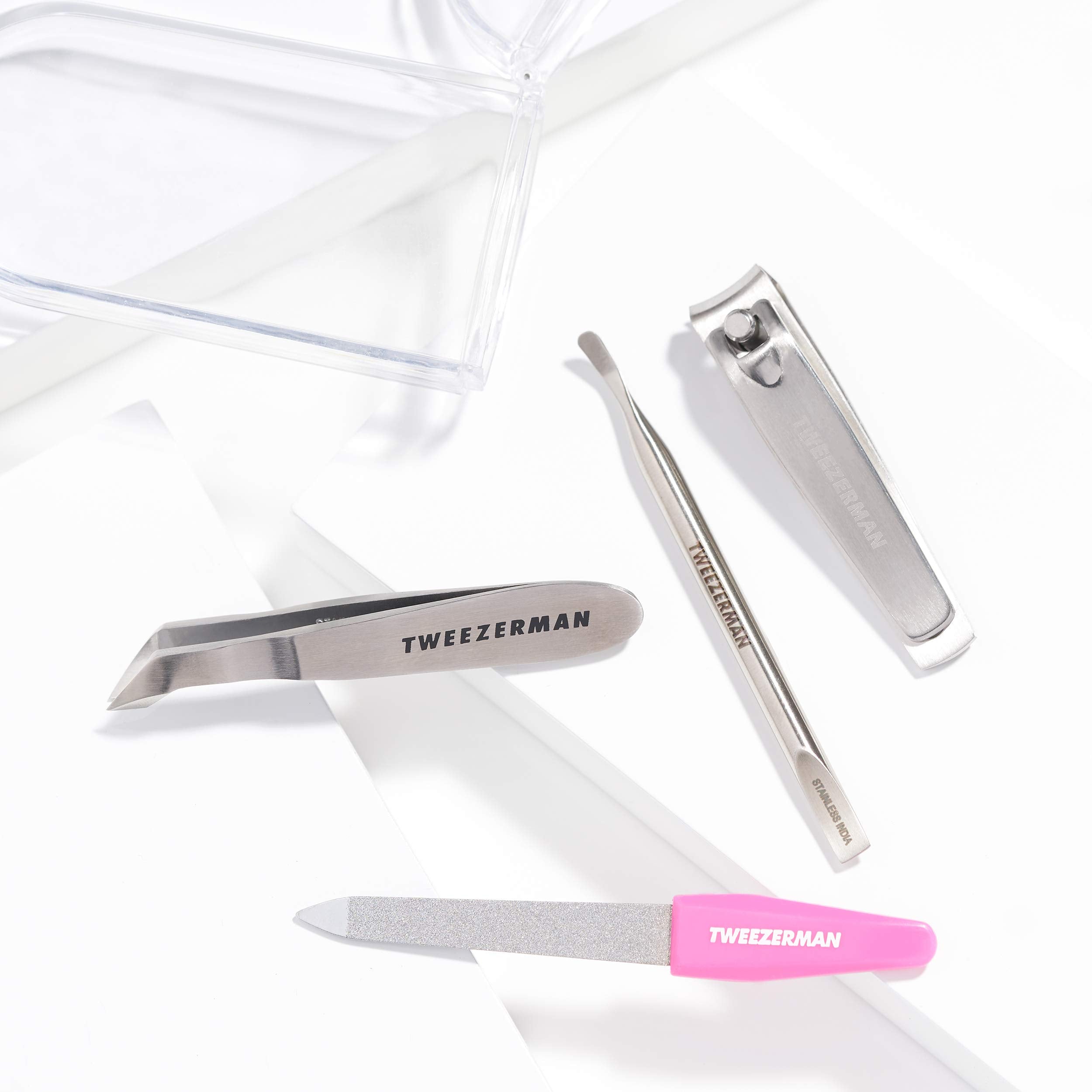 Tweezerman Mini Nail Rescue Kit compact size for easy packing