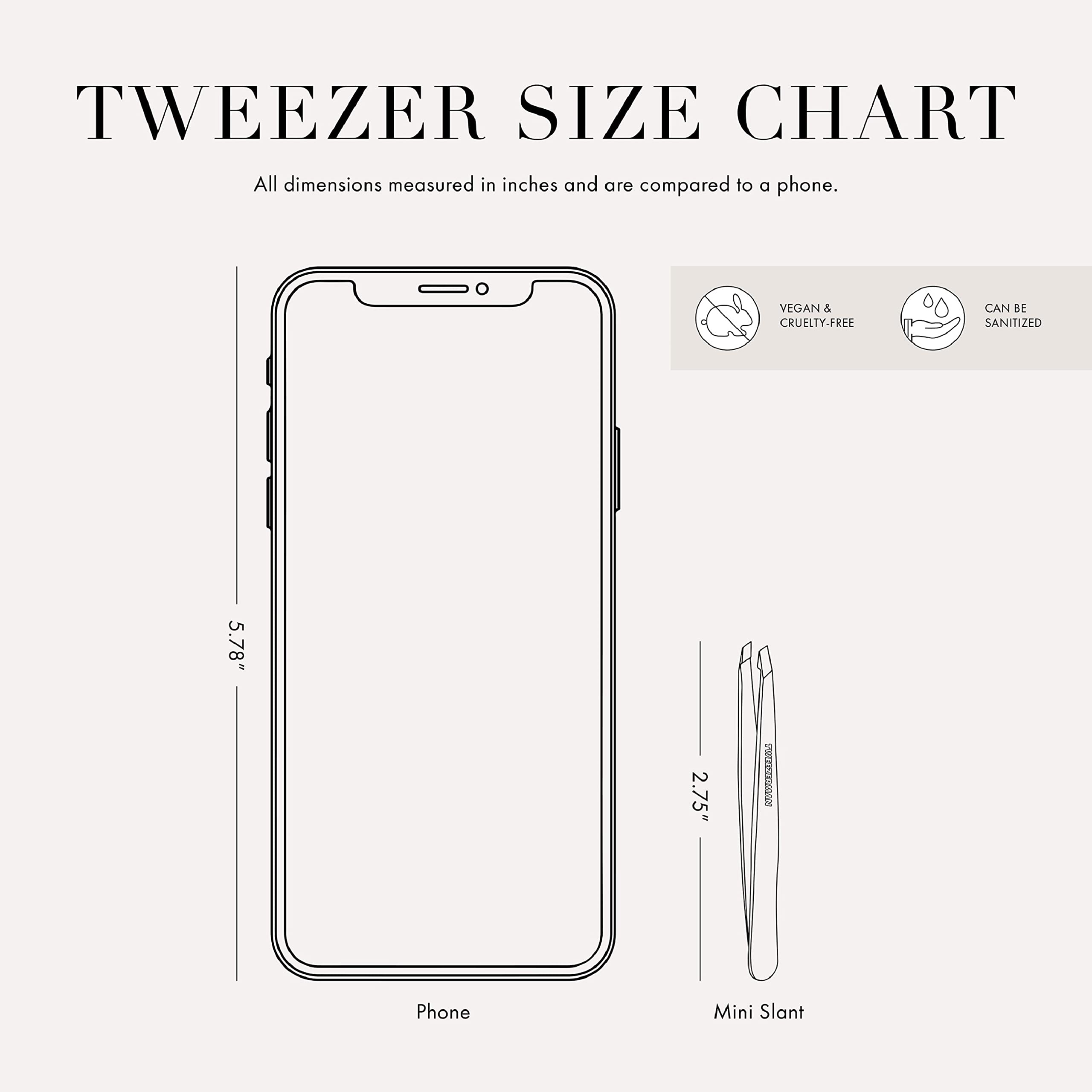 Tweezerman Mini Slant Tweezer neon pink color visible and easy to spot