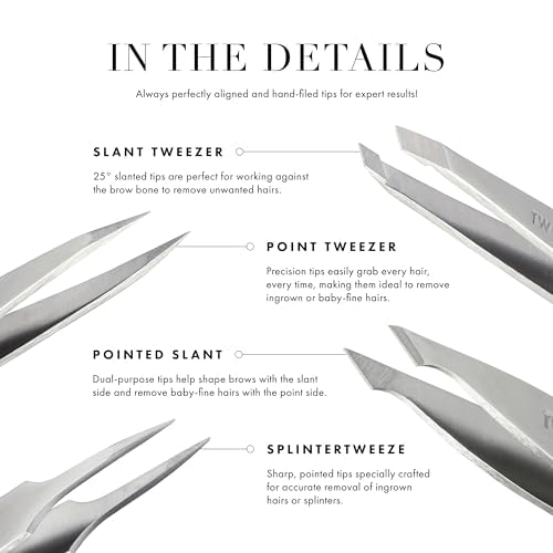 Tweezerman NYC Mini Slant Tweezer travel case inclusion aids organization.
