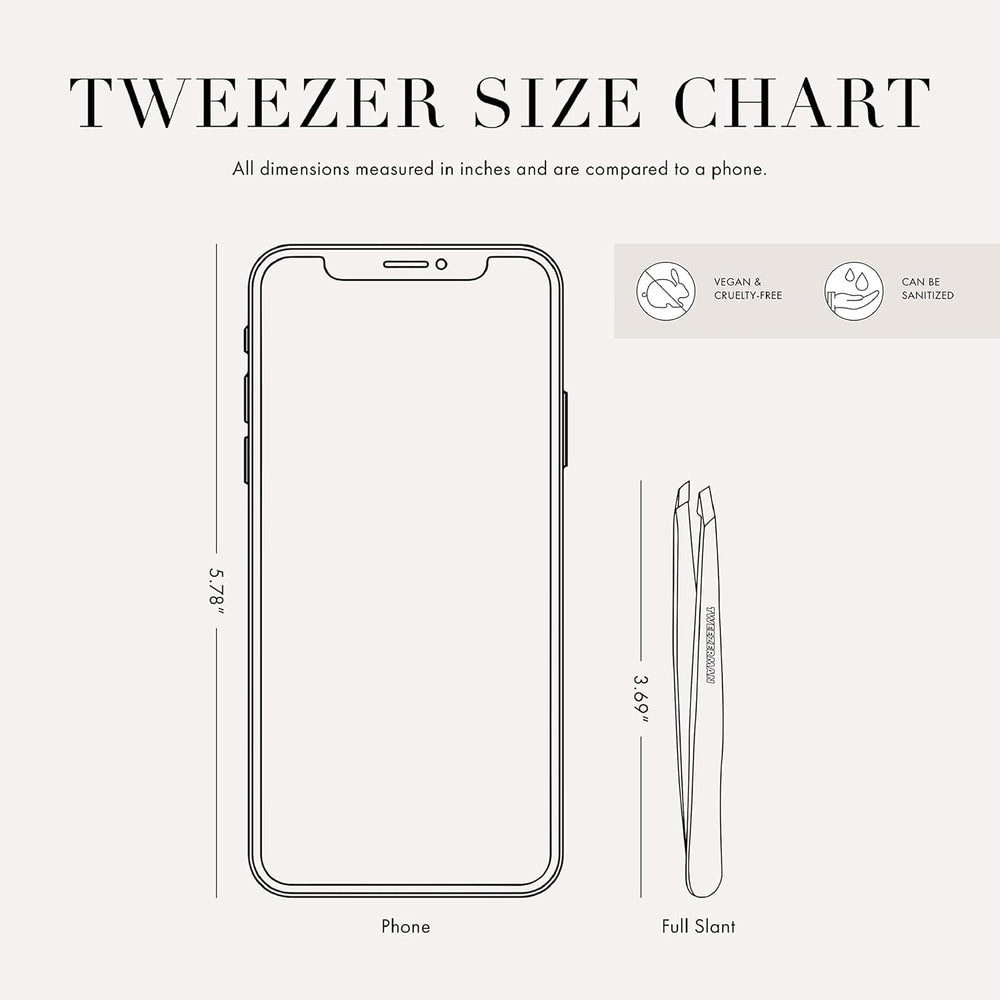 Tweezerman packaged slant tweezer ready for travel