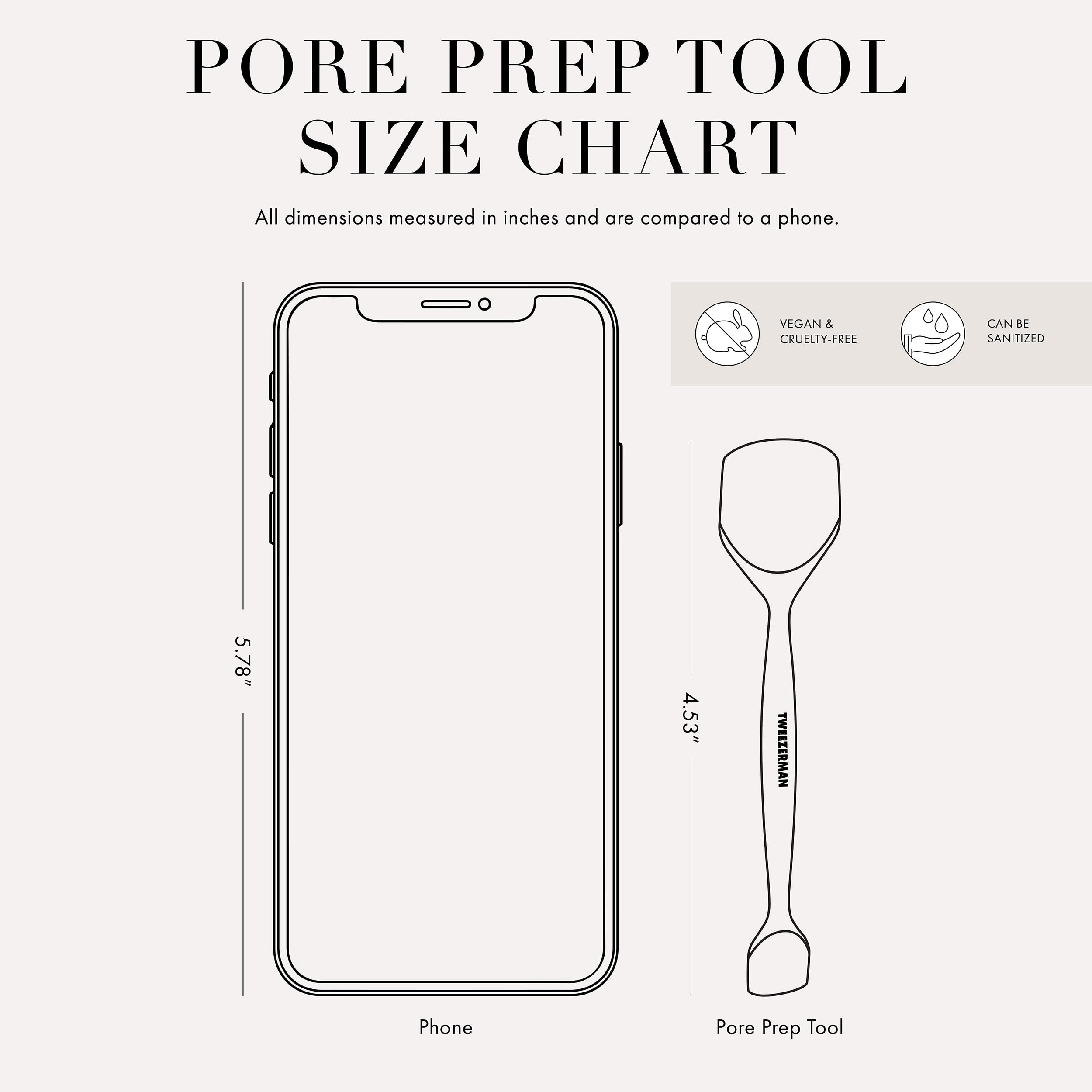 Tweezerman Pore Prep Tool in-use during skincare routine with steam.