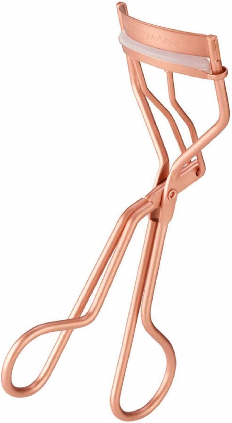 Tweezerman Rose Gold Eyelash Curler in a stylish compact design.
