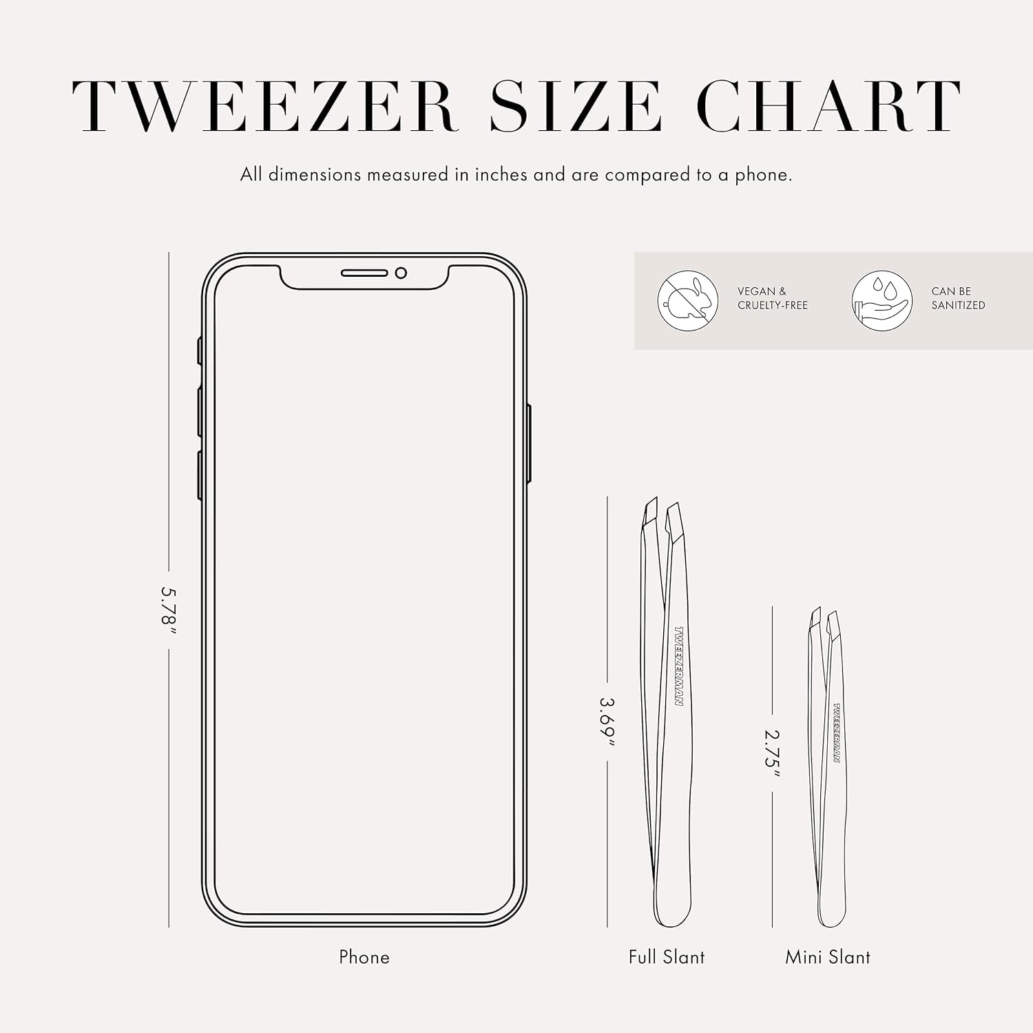 Tweezerman Rose Gold Mini Slant Tweezer precise grip supports comfortable everyday grooming.