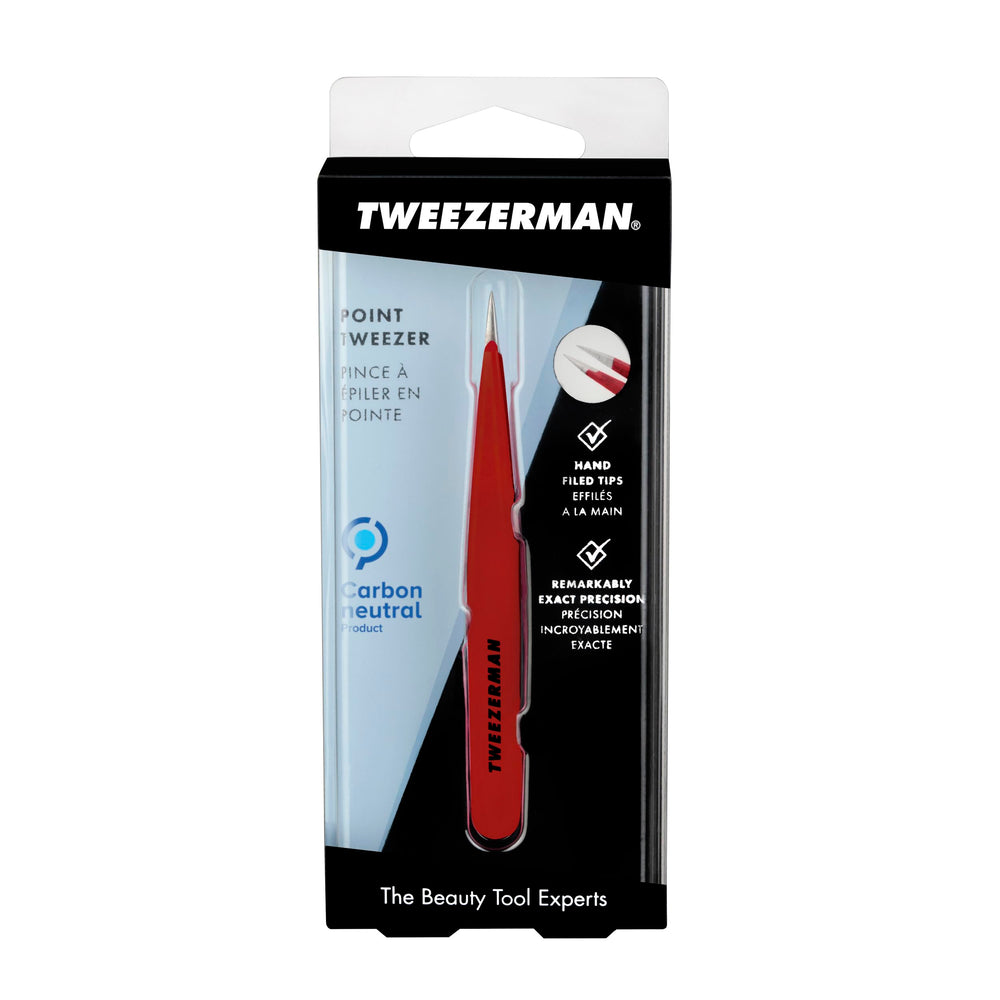 Tweezerman use on facial hair and fine hairs around the lips and cheeks.