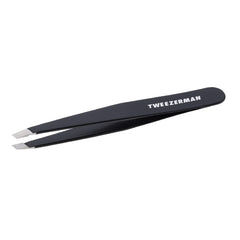 Tweezerman stainless steel slant tweezer 25-degree angle for precise brow shaping.