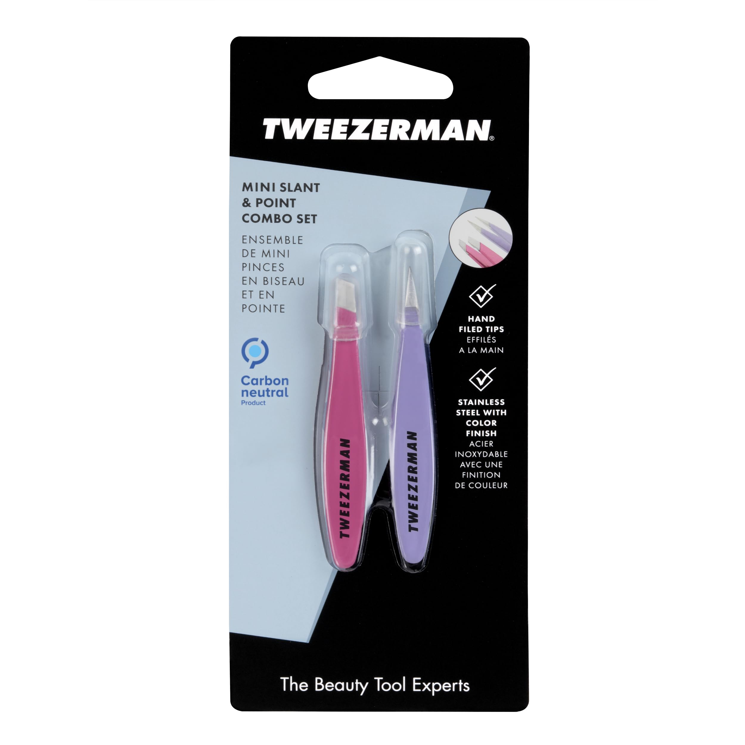 Tweezerman tips precise grip and alignment help hair removal control.