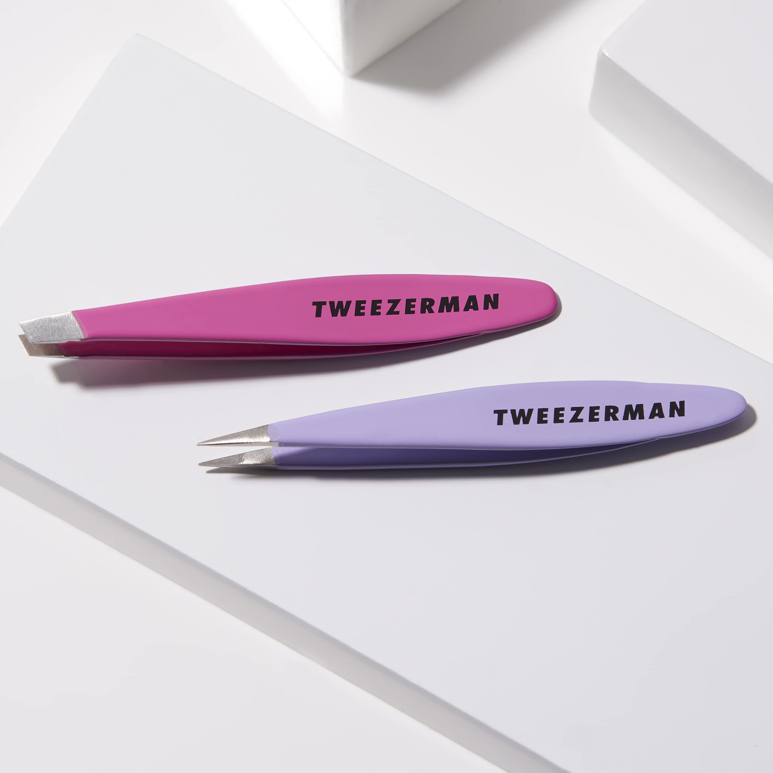 Tweezerman tweezer care cleaning for easy post-use maintenance.
