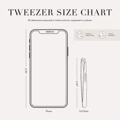 Tweezerman tweezer in use for ingrown hair and fine hair removal.