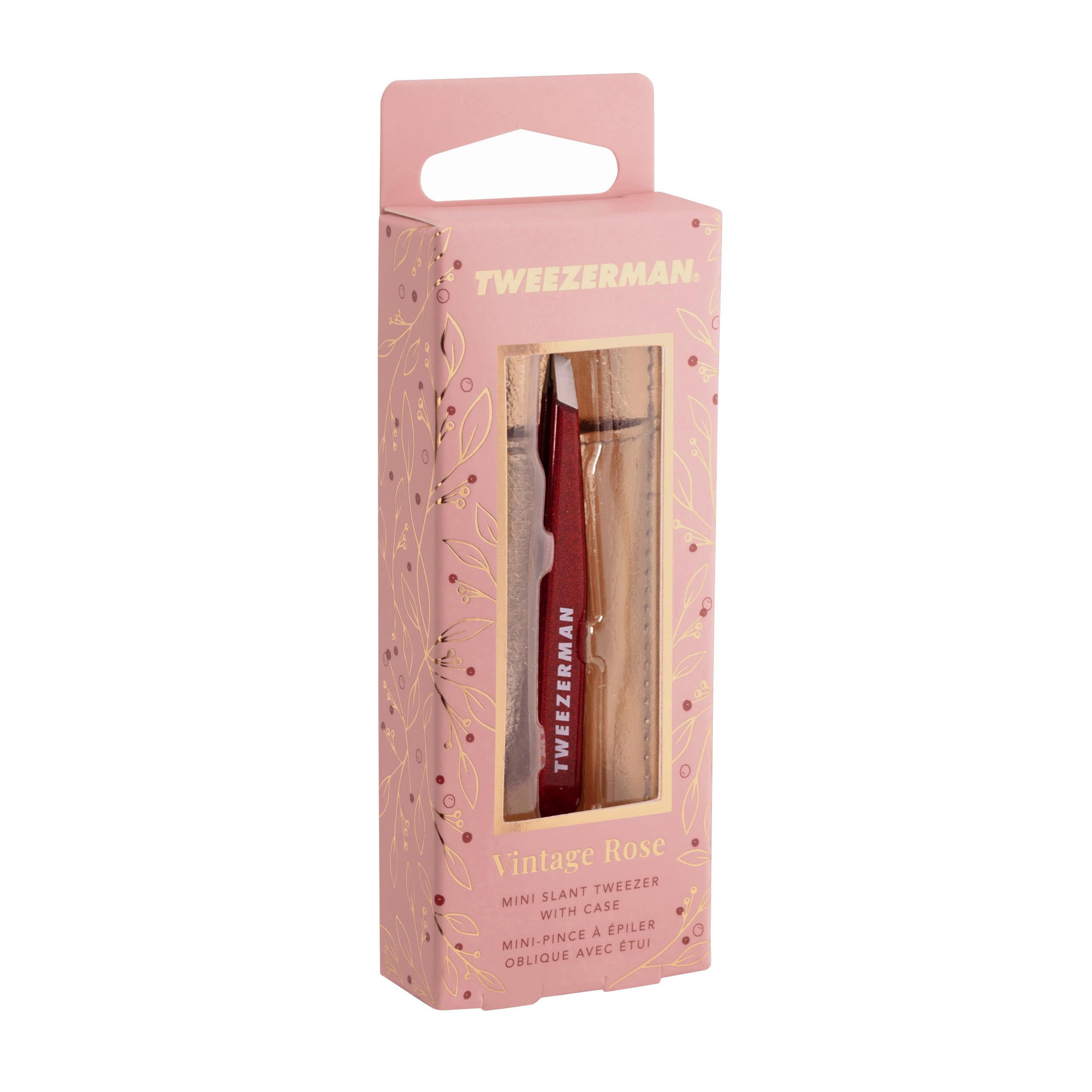 Tweezerman Vintage Rose design close-up, limited-edition aesthetics.
