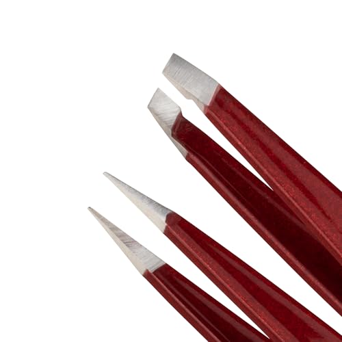 Tweezerman Vintage Rose mini slant tweezer, precise brow shaping for defined arches