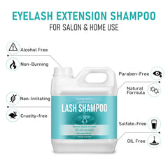 TWILASH BY DLY lash cleanser foamy lather showing light, creamy texture