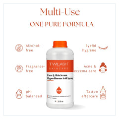 TWILASH BY DLY HOCl tattoo and piercing aftercare cleanser for healing-area use.