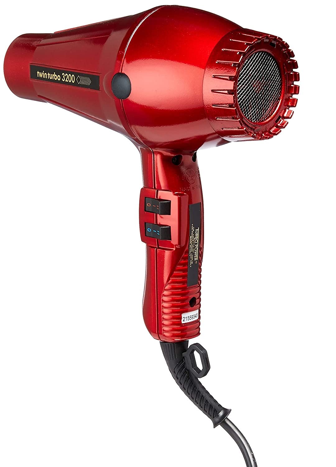 Twin Turbo 3200 Red airflow feature demonstrates efficient drying power.