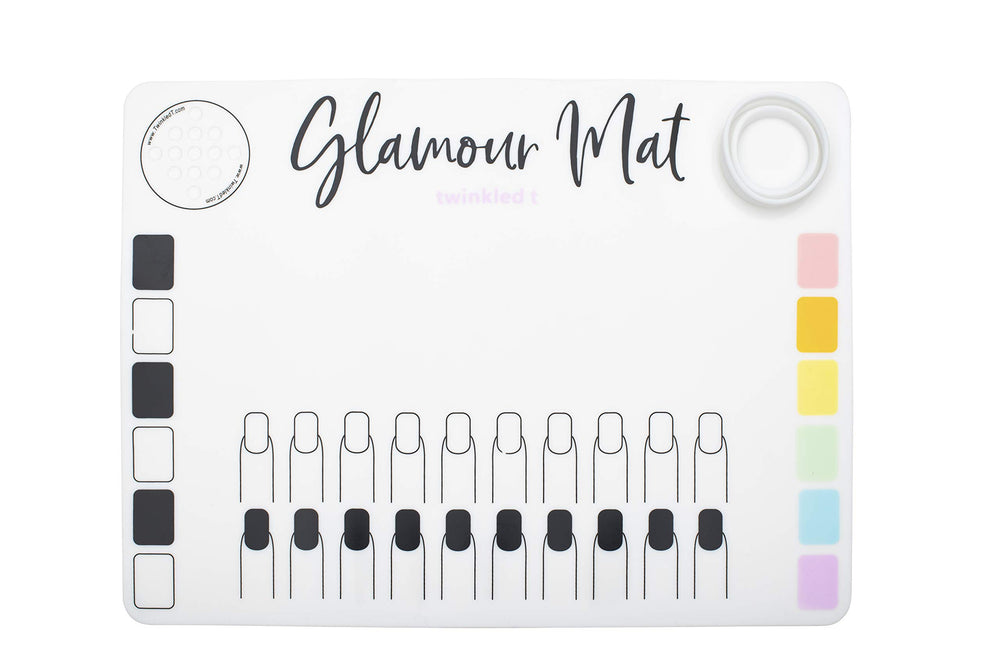 Twinkled T Glamour Mat: paleta de 13 huecos para probar pinturas y brillos.