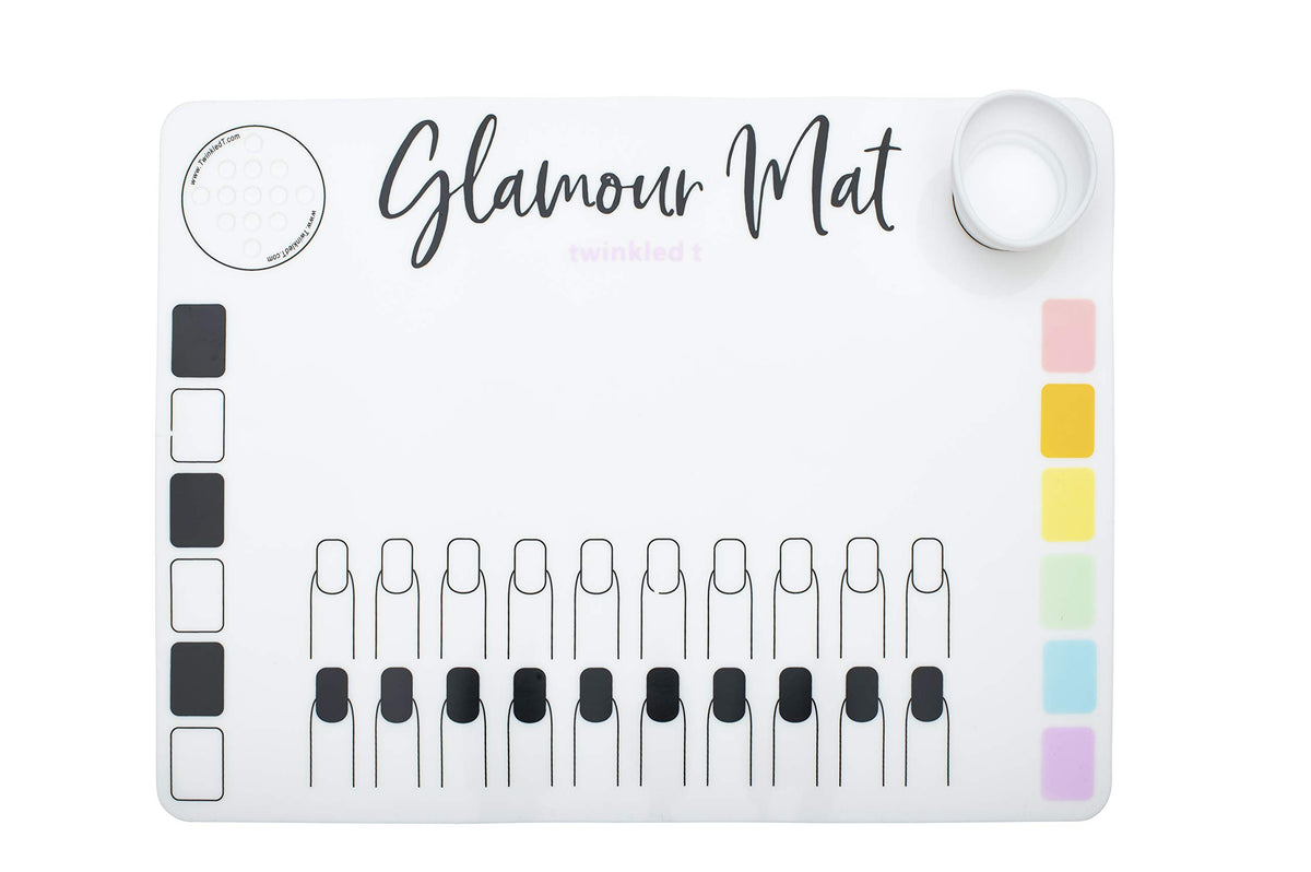 Twinkled T Glamour Mat: taza para marmoleado en agua, para mezclar líquidos sin desorden.