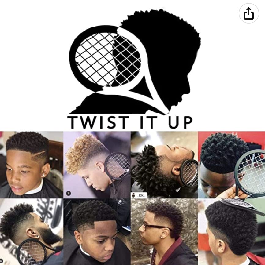 Twist It Up Comb men's styling session demonstrates versatile hair shaping.