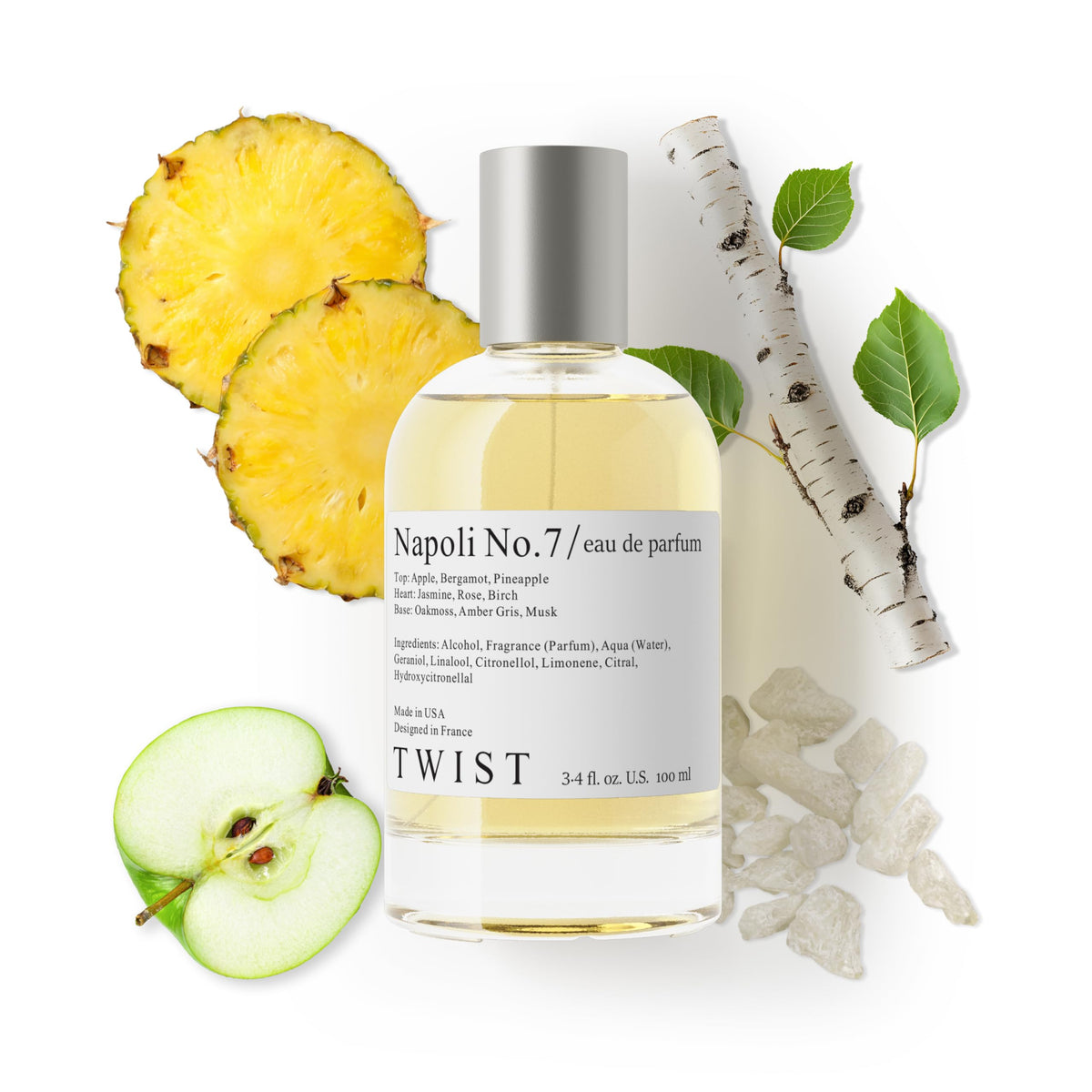 Twist Napoli No.7 bottle closeup for everyday luxury