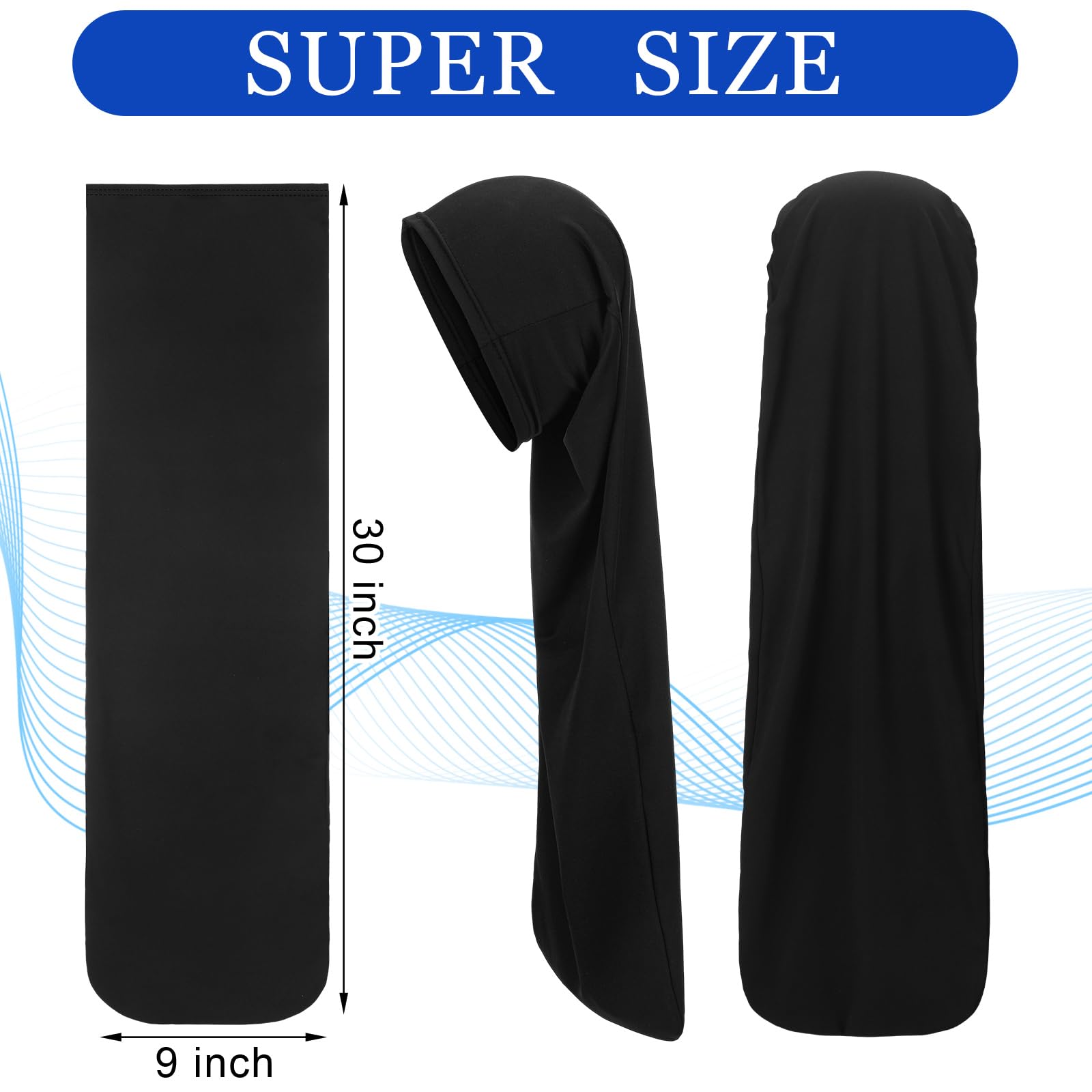 Twistover dreadlock cap water-resistant shower cap shields hair during showers