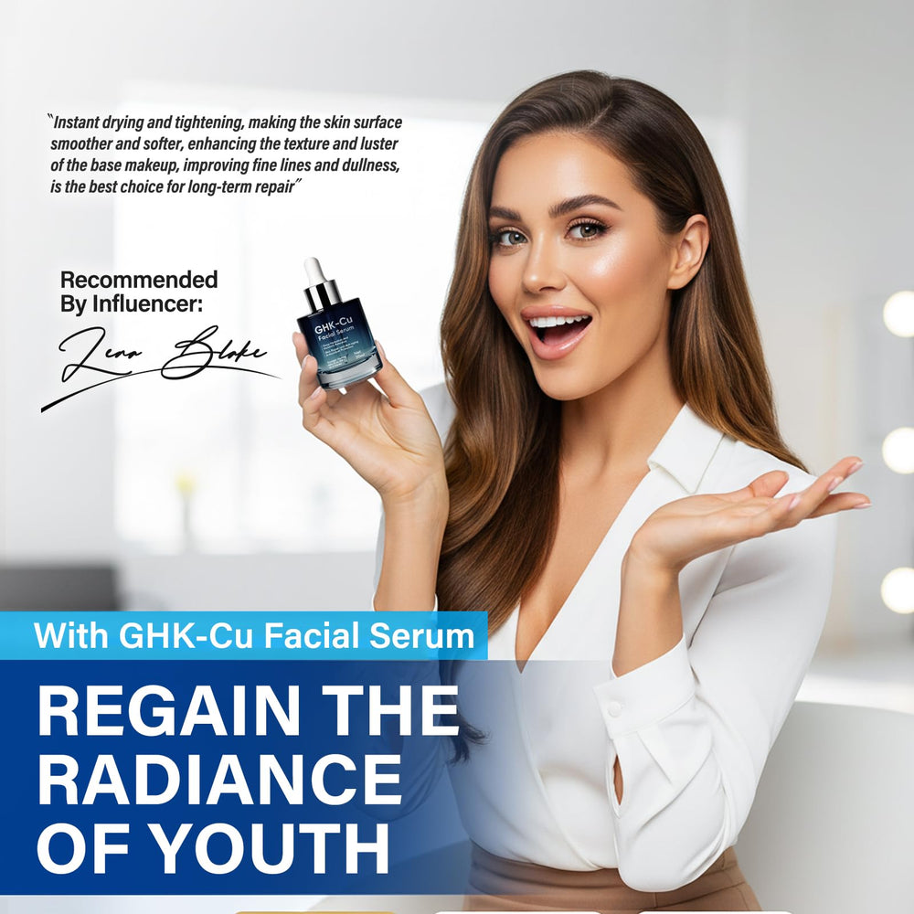 TWMKLP GHK-Cu Serum ingredients graphics hint at collagen support.